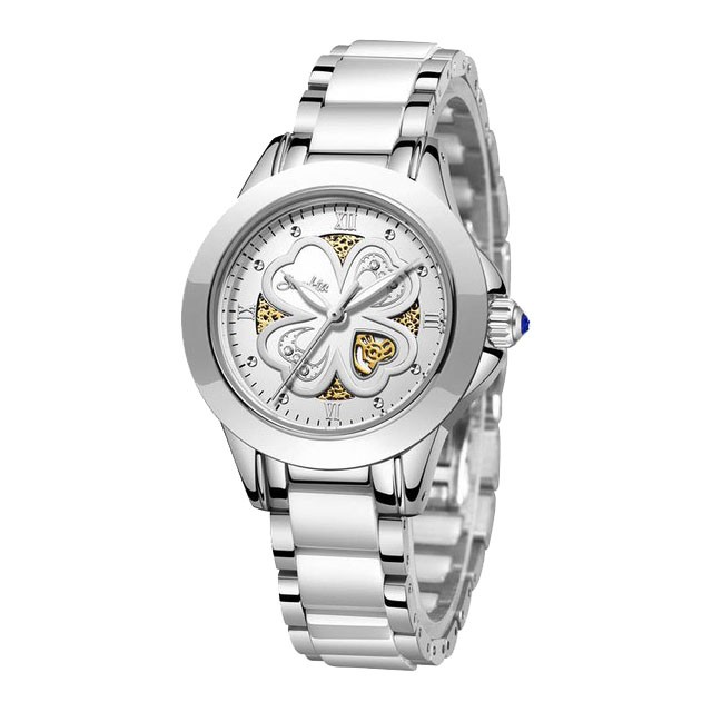 Montre SUNKTA 6610 Blanc & Or