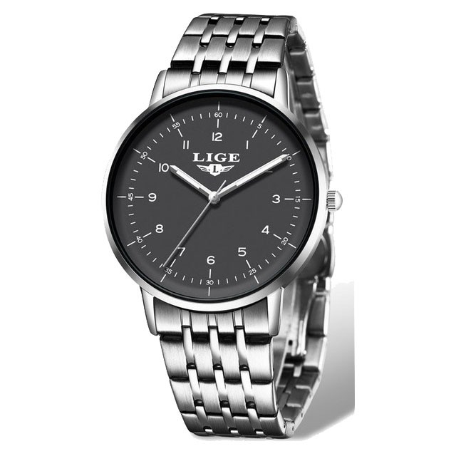 Montre LIGE 10032 Blanc & Or