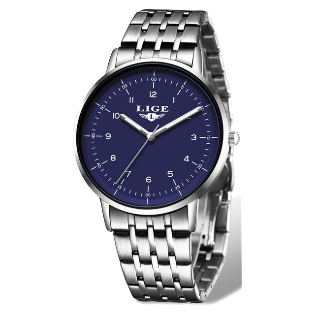 Montre LIGE 10032 Blanc & Or