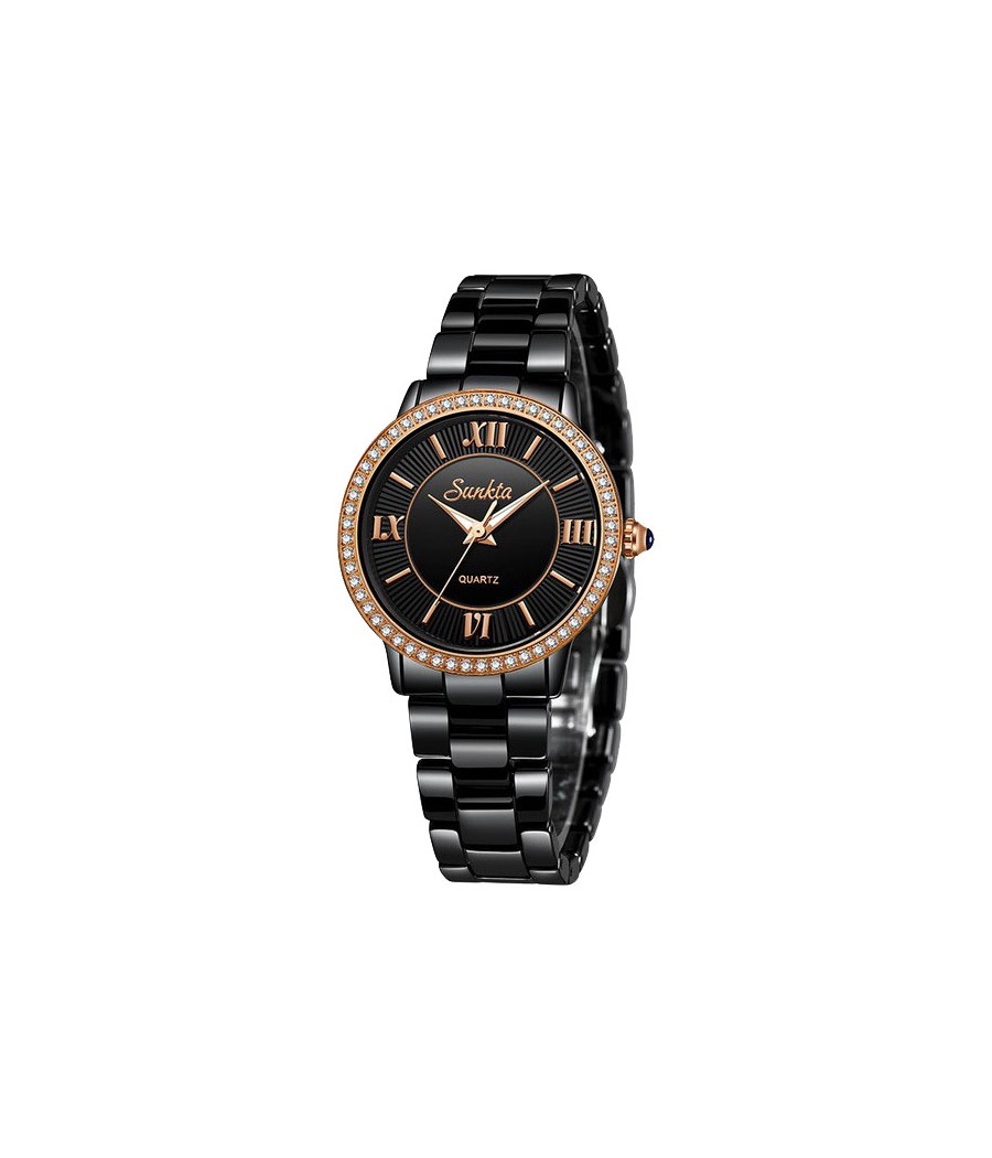 Montre SUNKTA 6613 Noir & Or