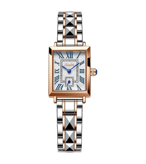 Montre SUNKTA 6695 Blanc & Or