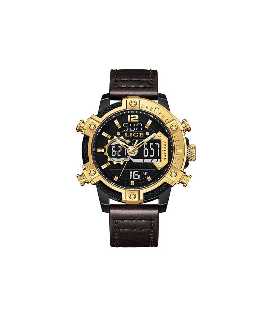 Montre LIGE 8940 Noir & Or