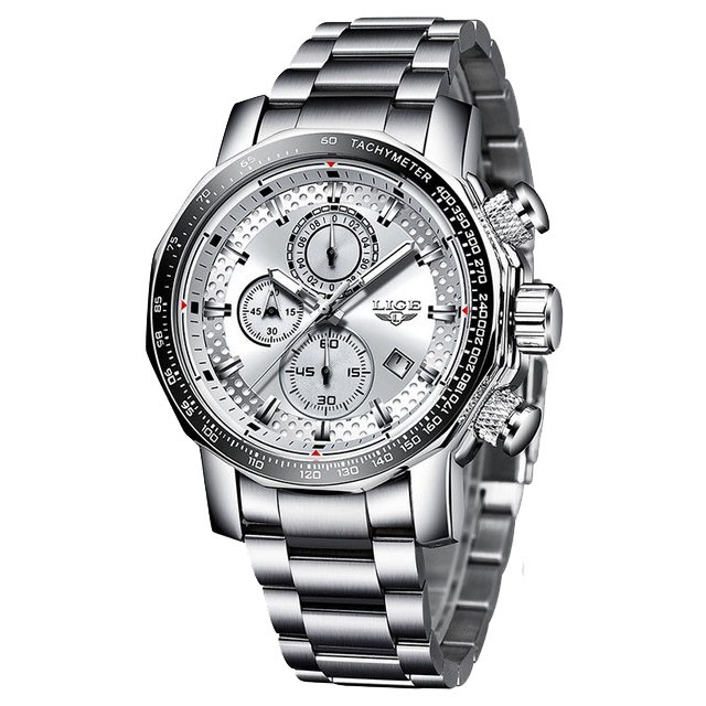 Montre LIGE 9902 Noir & Or