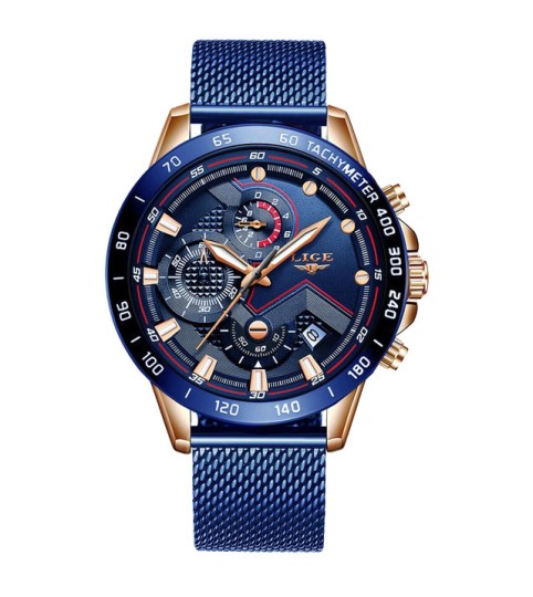 Montre LIGE 9929 Bleu