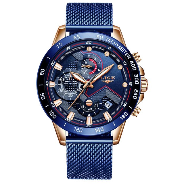 Montre LIGE 9929 Bleu