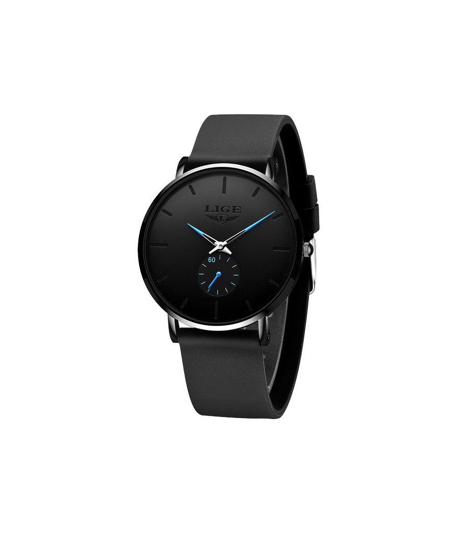 Montre LIGE 10006 Bleu & Noir