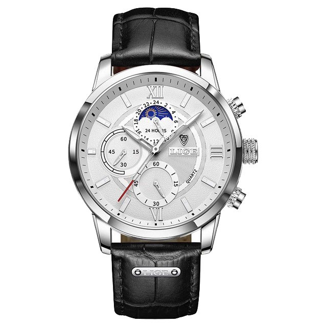 Montre LIGE 8932 Noir & Or