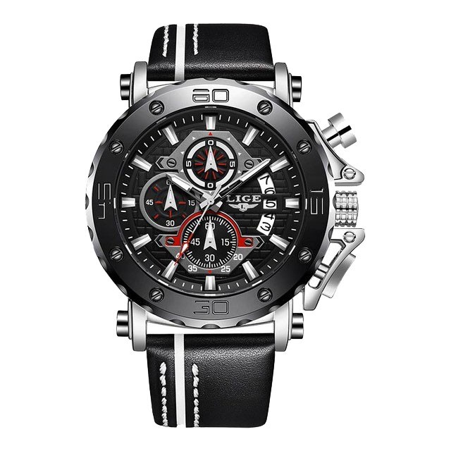 Montre LIGE 9996 Noir & Or