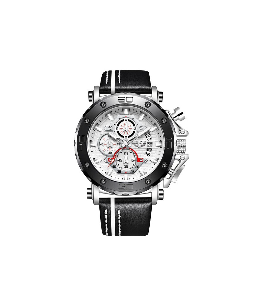 Montre LIGE 9996 Blanc & Argent