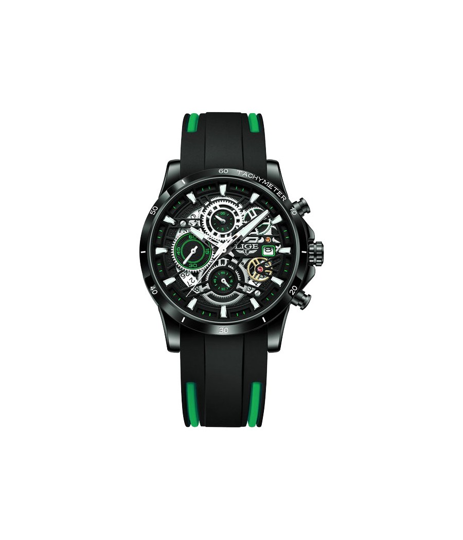 Montre LIGE 8977 Vert