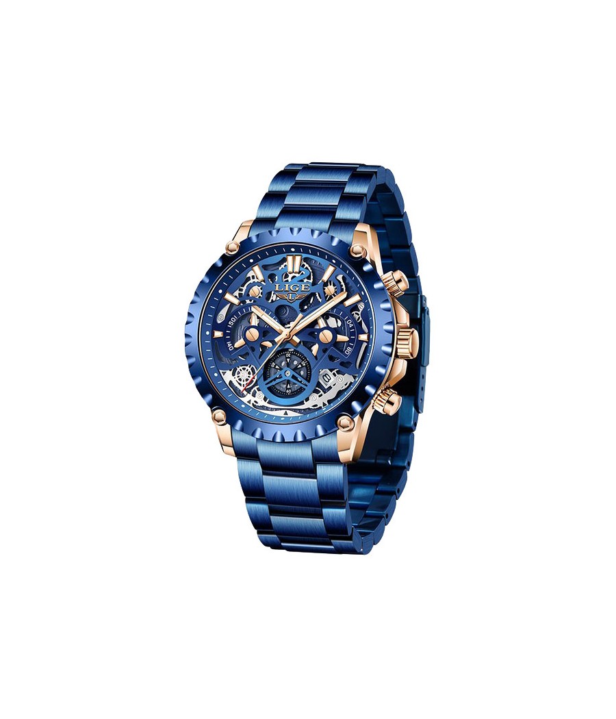 Montre LIGE 8950 Bleu