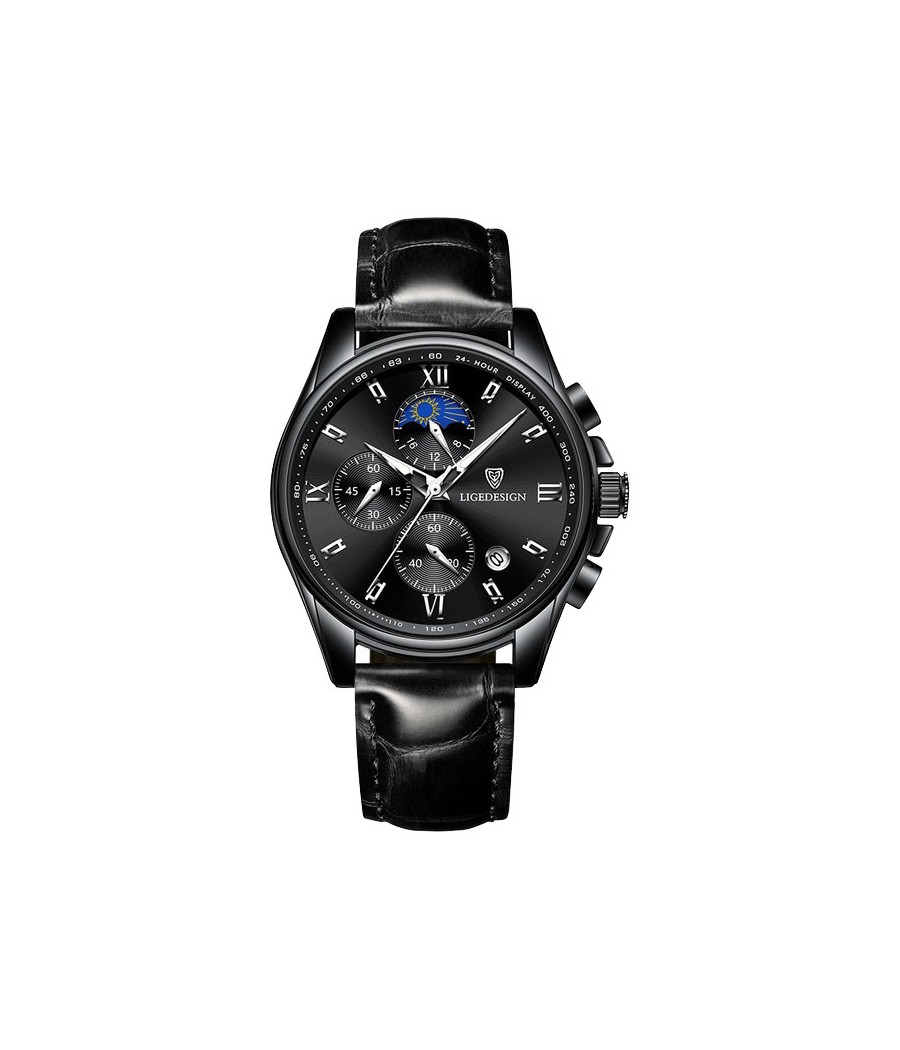 Montre LIGE 8951 Noir