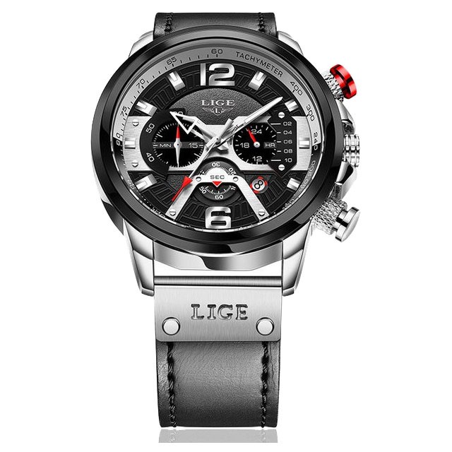 Montre LIGE 8917 Bleu & Or