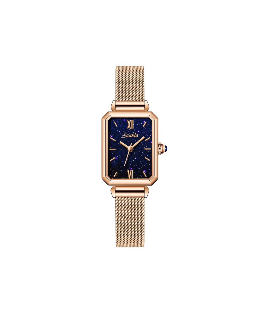 Montre SUNKTA 6690 Bleu & Or