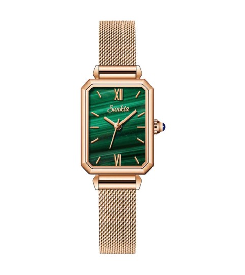 Montre SUNKTA 6690 Vert & Or