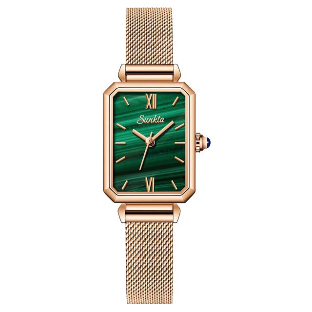 Montre SUNKTA 6690 Vert & Or