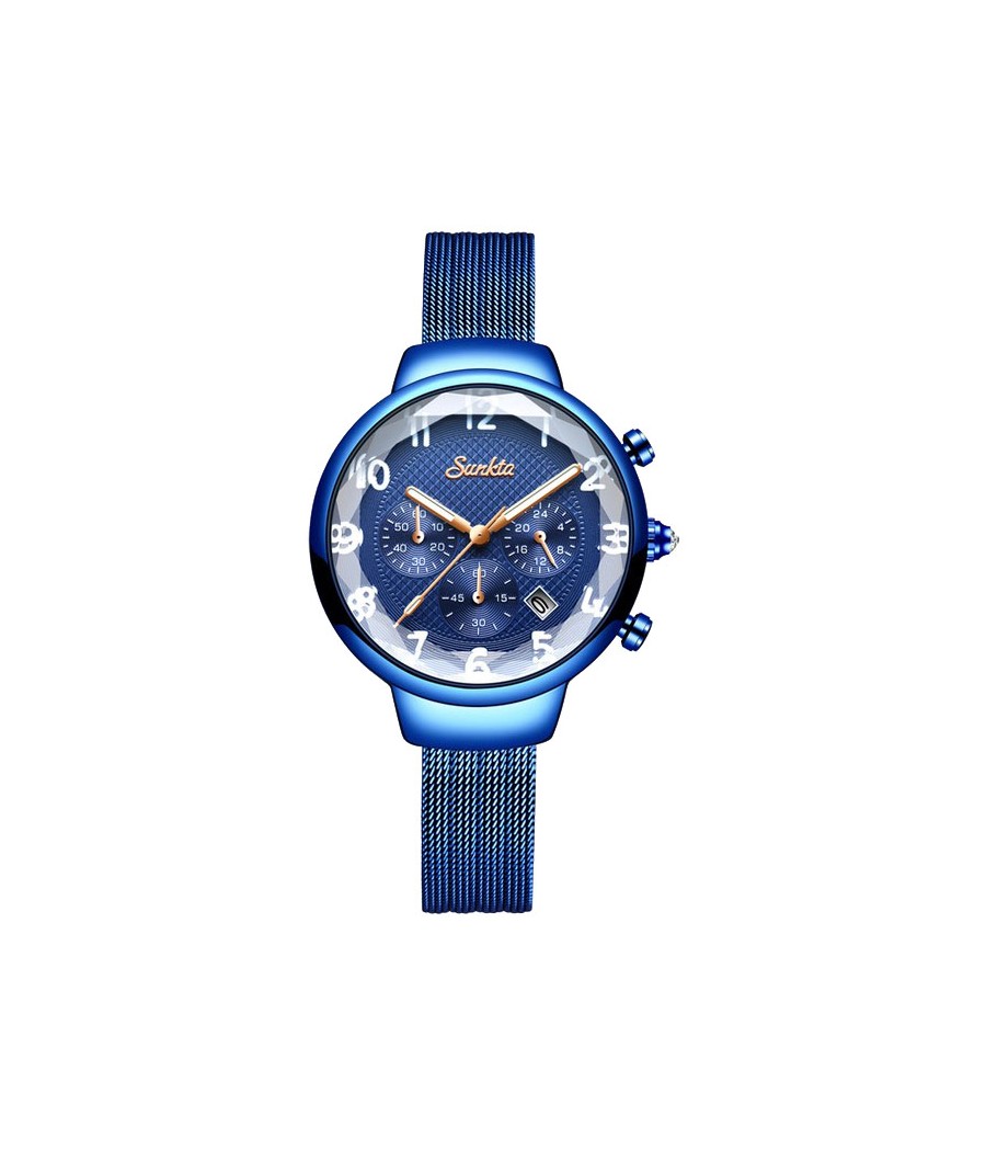 Montre SUNKTA 6676 Bleu