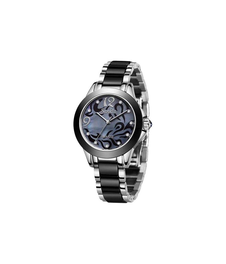 Montre SUNKTA 6603 Noir & Argent